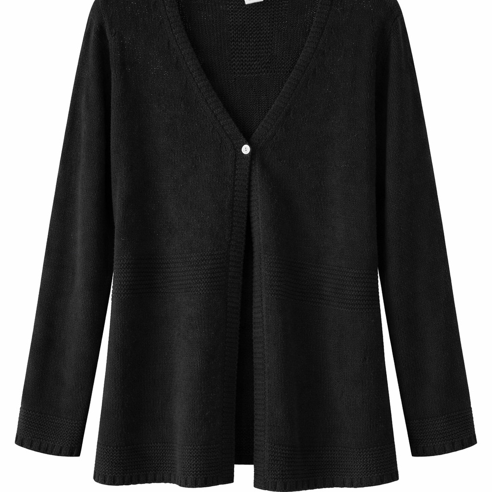 J. Jill Black Silk Blend cardigan